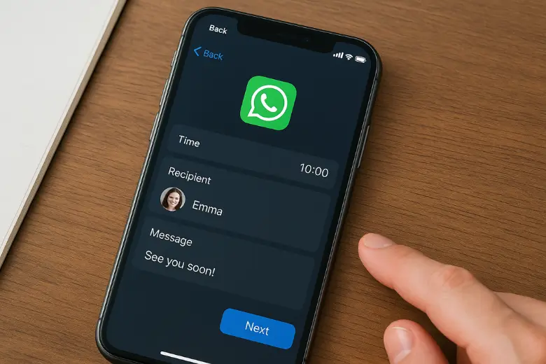 Saber como agendar mensagem WhatsApp iPhone em apenas 3 passos