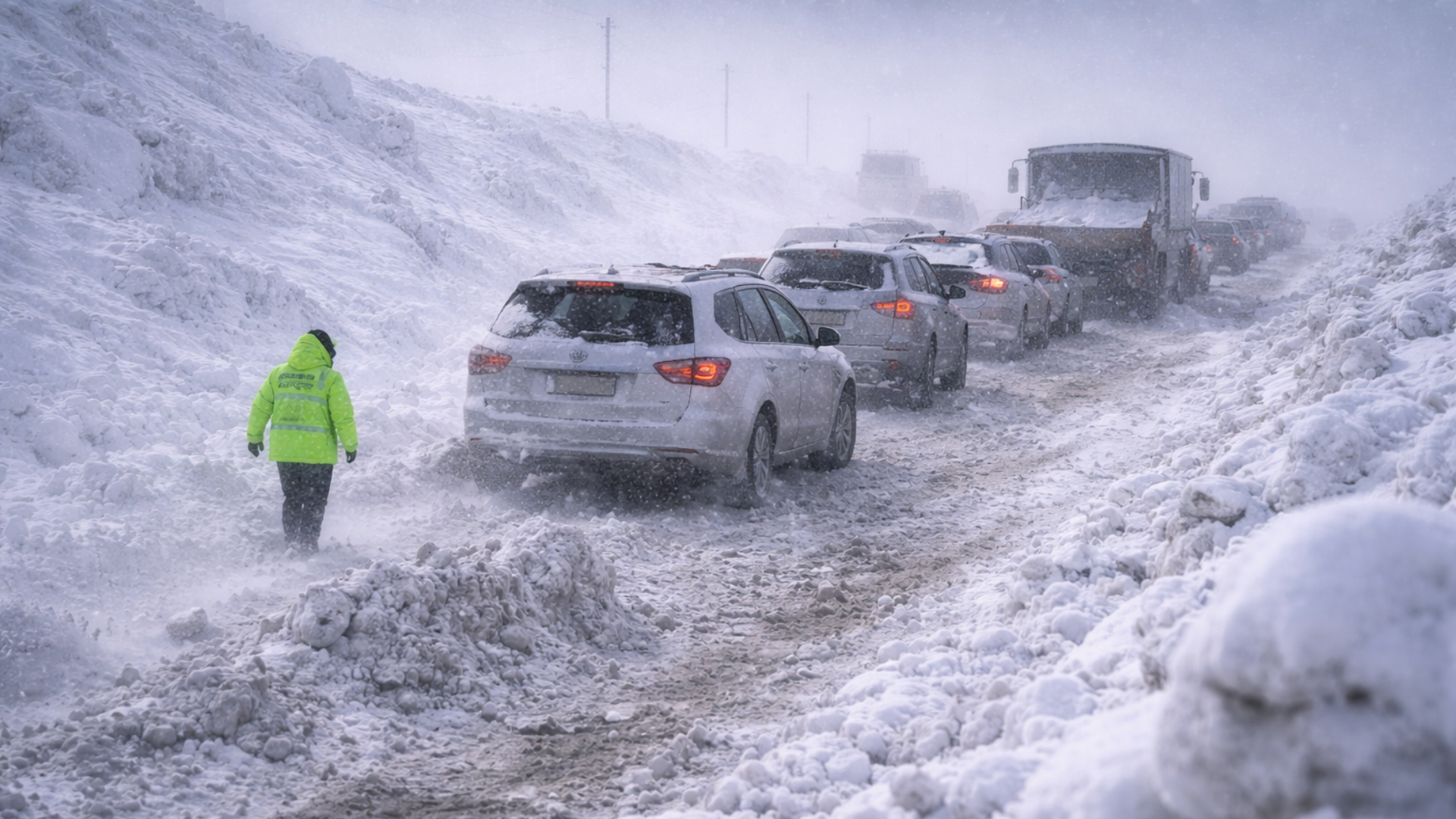 Estrada bloqueada por neve na China continua repercutindo após vídeos viralizarem