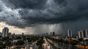 Temporais nesta segunda-feira continuam: veja as regiões em alerta para chuva forte